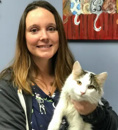 Alaina Olson, certified veterinary assistant and pound adoption coordinator